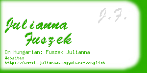 julianna fuszek business card